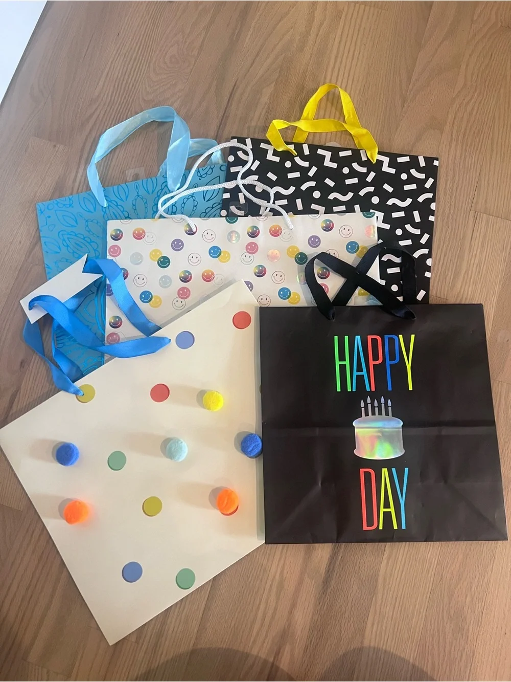 58 Assorted Multicolor Gift Bags
